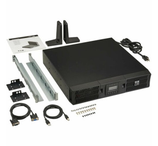Eaton Tripp Lite Series SmartOnline 1500VA 1350W 120V Double-Conversion UPS - 8 Outlets, Extended Run, Network Card Included, LCD, USB, DB9, 2U Rack/Tower