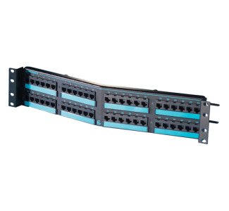 Ortronics Clarity 6 OR-PHA66U48 Angled Cat6 High Density 48-Port Network Patch Panel