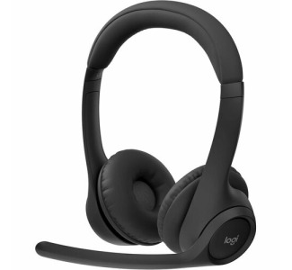 Logitech Zone 300 Wireless Bluetooth Headset With Noise-Canceling Microphone, Compatible with Windows, Mac, Chrome, Linux, iOS, iPadOS, Android - Black