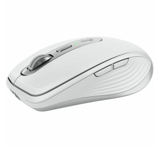 Logitech MX Anywhere 3S for Mac, Compact Wireless Bluetooth Mouse, 8K DPI Any-Surface Tracking, Quiet Clicks, USB C, Wireless Mouse for MacBook Pro, Macbook Air, iMac, iPad (Pale Grey)