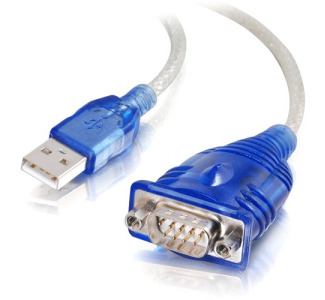 C2G 1.5ft USB to Serial Cable - USB to DB9 Serial RS232 Cable - M/M