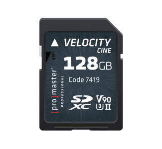 SDXC 128GB Velocity CINE UHS-II V90