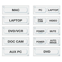 Extron 70-688-02 SIX BUTTON BEZEL KIT W/ BUTTONS FOR MLC 62 D