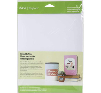 Cricut Printable Vinyl, White 8.5x11 Box