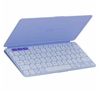Logitech Keys-To-Go 2 Portable Bluetooth Keyboard for Tablet With Built-in Cover, Slim and Compact Wireless Keyboard for Windows, Android, Linux, iPad, iPhone, Mac, Apple TV (Lilac)