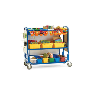 STEM Storage Cart with Pegboard Kit includes 20 hooks