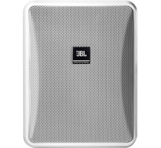 8-ohm Compact Indoor/Outdoor Background/Foreground Speaker, White