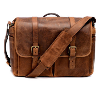 ONA Leather Brixton Antique Cognac Messenger Bag