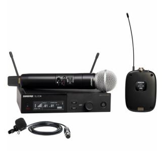 Digital Wireless Combo System with SM58® Handheld and WL185m Lavalier Microphones