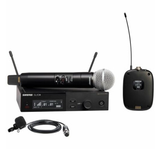 Digital Wireless Combo System with SM58® Handheld and WL185m Lavalier Microphones