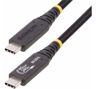 StarTech.com 1m (3.3ft) USB4 Cable, USB-IF Certified USB-C Cable, 40 Gbps, 240W PD 3.1, 8K 60Hz, Compatible w/Thunderbolt/USB 3.2 Ports