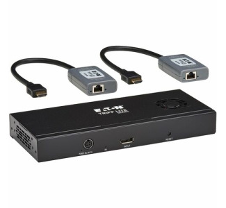 Eaton Tripp Lite Series 2-Port DisplayPort to HDMI Splitter/Extender Kit over Cat6, MST Hub, 8K/4K 60 Hz, DP 1.4, Up to 230 ft. (70 m), TAA
