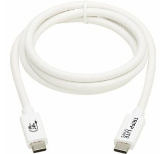 Eaton Tripp Lite Series USB4 40Gbps Cable (M/M) - USB-C, 8K 60 Hz, 240W PD Charging, White, 1 m (3.3 ft.)