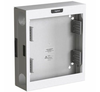 Ortronics Compact Edge Cabinet, 4 RU, Plexiglass Door - White