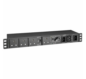Eaton Tripp Lite Series 220-240V 13A Single-Phase Hot-Swap PDU with Manual Bypass - 4 BS1363 Outlets, C20 & BS1363 Inputs, Rack/Wall