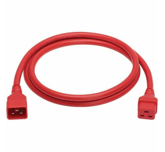 Eaton Tripp Lite Series Power Extension Cord, C20 to C19 - Heavy-Duty, 20A, 250V, 12 AWG, 6 ft. (1.8 m), Red