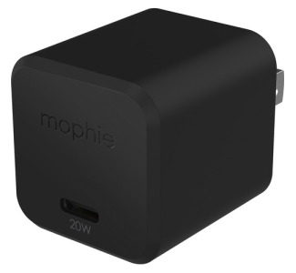 mophie speedport 20- 20W GaN fast wall charger- Black