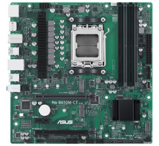 Asus Pro Pro B650M-CT-CSM Desktop Motherboard - AMD B650 Chipset - Socket AM5 - Micro ATX