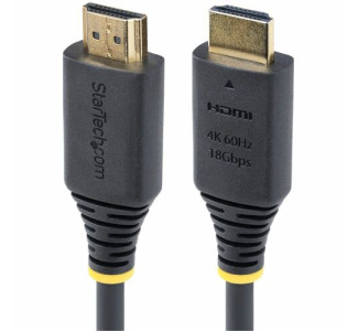 StarTech.com 3ft (0.9m) Premium Certified High Speed HDMI Cable, 4K 60Hz/1440p 144Hz, 18Gbps, UHD HDMI 2.0 Cord, TPE Jacket