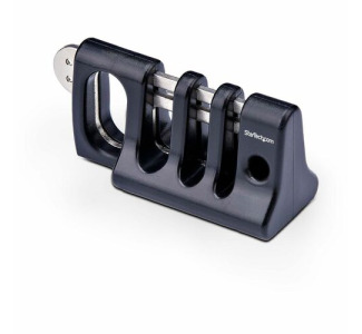StarTech.com Peripheral Cable Anchor Lock, Secure Keyboard/Mouse For Shared Computer, Cable Trap w/Metal Plate, Use w/Laptop Security Cable