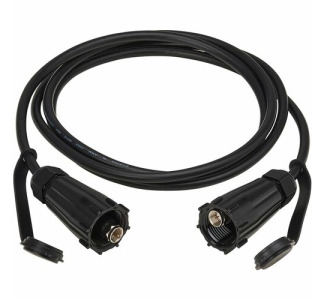 Eaton Tripp Lite Series Rigid Industrial RF Coaxial Cable (M/M) - IP68, F-Type Connectors, 10 ft. (3.1 m), Black