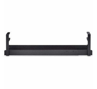 StarTech.com Under Desk Cable Management Tray, Length Adjustable, Clamp-On Installation, No Drilling Required, Black