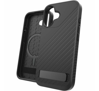 ZAGG Denali Snap with Kickstand Phone Case for Apple iPhone 16-Black