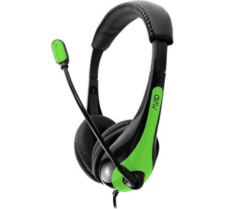 Avid Education AE-36 Headset with Noise Cancelling Microphone and 3.5mm Plug, Green