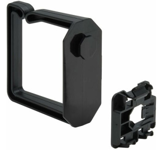 Eaton Tripp Lite Series Cable Management D-Rings for DIN Rails - Multi-Angle, 2U, Black, 2 Pack