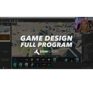 STEM Forged GD0X1 Game Design Full Program 30 hours/30 students/Software/Remote Ins