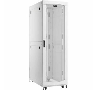 Eaton SmartRack 45U Deep Standard-Width Heavy-Duty Rack Enclosure Cabinet for AI Servers, White