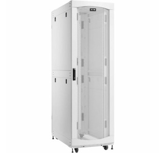 Eaton SmartRack 42U Standard-Depth Standard-Width Heavy-Duty Rack Enclosure Cabinet for AI Servers, White