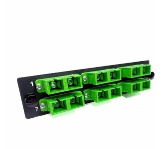 Ortronics Q-Series, OFP Adapter Panel,6,SC,Duplex, OS2, Green