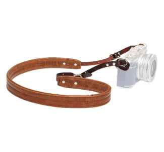 Leather Oslo Camera Strap Antique Cognac