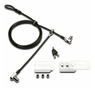 Kensington Universal 3-in-1 Keyed Cable Lock - Twin Lockheads - Custom Keyed