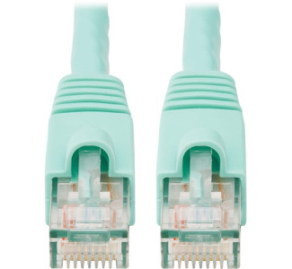 Eaton Tripp Lite Series Cat6a 10G Snagless UTP Ethernet Cable (RJ45 M/M), Aqua, 20 ft. (6.09 m)