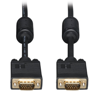 Eaton Tripp Lite Series VGA High-Resolution RGB Coaxial Cable (HD15 M/M), 30 ft. (9.14 m)
