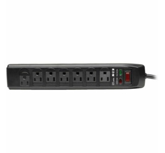 Eaton Tripp Lite Series Protect It! 7-Outlet Surge Protector, 6 ft. (1.83 m) Cord, 1440 Joules, Tel/Modem Protection, Safety Covers