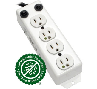 Tripp Lite by Eaton Safe-IT UL 1363A Medical-Grade Power Strip for Patient-Care Vicinity, 4x Hospital-Grade Outlets, 3 ft. Coiled Cord