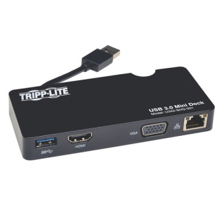 Tripp Lite by Eaton USB 3.x (5Gbps) Mini Dock with HDMI and VGA Video, GbE