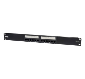 Tripp Lite by Eaton 12-Port 1U Rack-Mount Cat5e 110 Patch Panel, 568B, RJ45 Ethernet, TAA
