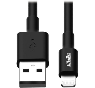 Eaton Tripp Lite Series USB-A to Lightning Sync/Charge Cable (M/M) - MFi Certified, Black, 6 ft. (1.8 m)