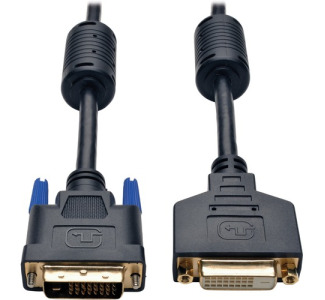 Eaton Tripp Lite Series DVI Dual Link Extension Cable, Digital TMDS Monitor Cable (DVI-D M/F), 15 ft. (4.57 m)