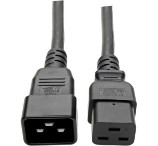 Eaton Tripp Lite Series Power Extension Cord, C19 to C20 - Heavy-Duty, 15A, 250V, 14 AWG, 6 ft. (1.83 m), Black