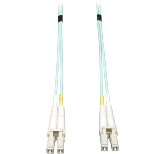 Eaton Tripp Lite Series 10Gb Duplex Multimode 50/125 OM3 LSZH Fiber Patch Cable, (LC/LC) - Aqua, 35M (115 ft.)