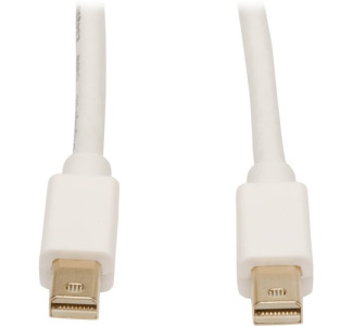 Eaton Tripp Lite Series Mini DisplayPort Cable, 4K 60Hz (M/M), White, 10 ft. (3.05 m)