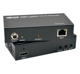 Tripp Lite by Eaton HDBaseT Class B (HDBaseT-Lite) HDMI Over Cat5e/6/6a Extender Kit, Serial & IR Control, 4K x 2K 30 Hz UHD / 1080p 60 Hz, Up to 230 ft. (70 m), TAA