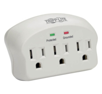 Tripp Lite by Eaton Protect It! 3-Outlet Surge Protector, Direct Plug-In, 660 Joules, 2 Diagnostic LEDs