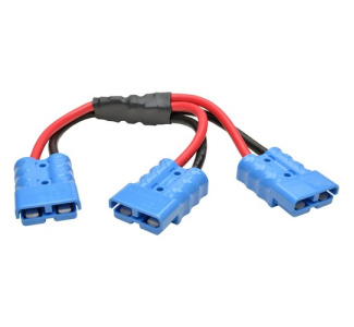 Tripp Lite by Eaton Y Splitter Cable for Select Battery Packs, Blue 175A DC Connectors, 1 ft. (0.3 m)