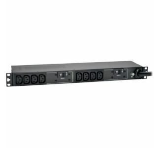 Eaton Tripp Lite Series 5.8kW Single-Phase 200-240V Basic PDU, 10 C13 Outlets, NEMA L6-30P Input, 12 ft. (3.66 m) Cord, 1U Rack-Mount
